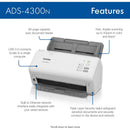 Brother Intl (Printers)ADS-4300N PROF DESKTOP SCANNER