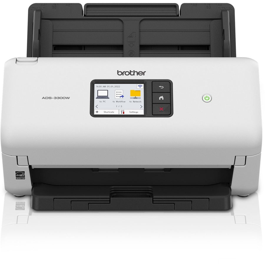 Brother ADS3300W Wireless High-Speed Desktop Scanner - 48-bit Color