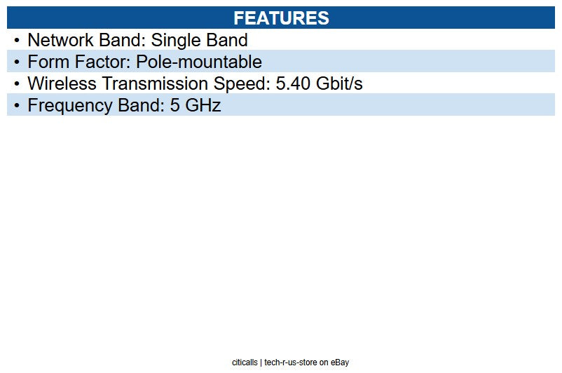 Ubiquiti Networks AF60-XR airFiber 60 XR Single Band 5.40 Gbit/s Wireless Bridge