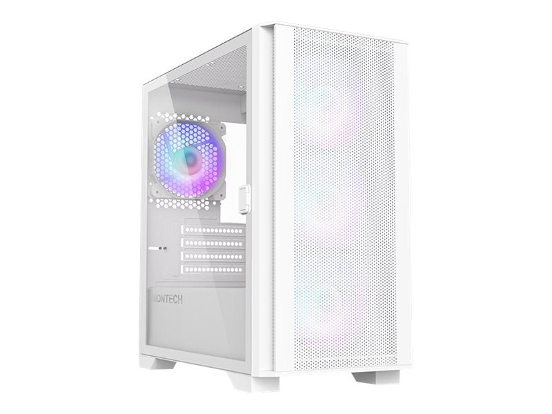 Montech AIR 100 ARGB (W) - Tower - mATX - windowed side panel (tempered glass)