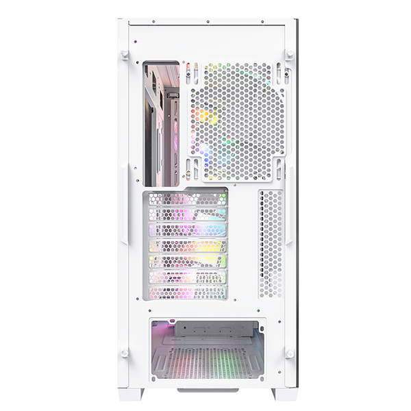 Montech AIR 903 MAX WHITE - Mid tower - extended ATX - windowed side panel