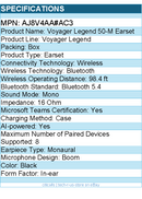 HP Poly AJ8V4AA#AC3 Voyager Legend 50-M Earset - Microsoft Teams Certification