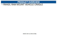 Zebra AK17463-002 RW420, RAM MOUNT VEHICLE CRADLE