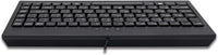 Adesso AKB-110B Mini Keyboard - PS/2, USB - 87 Keys - Black