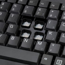 Adesso AKB-110B Mini Keyboard - PS/2, USB - 87 Keys - Black