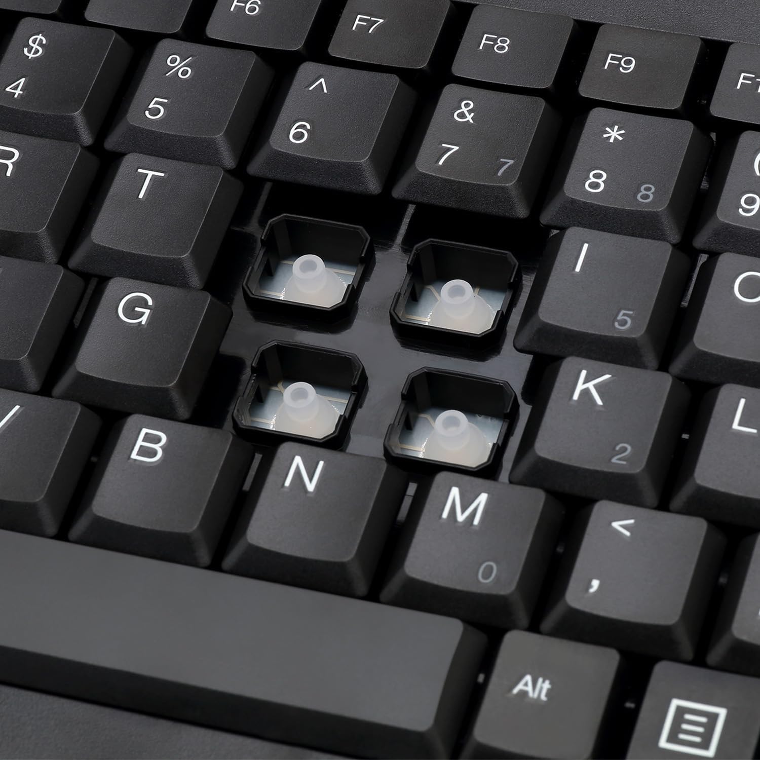 Adesso AKB-110B Mini Keyboard - PS/2, USB - 87 Keys - Black