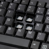 Adesso AKB-110B Mini Keyboard - PS/2, USB - 87 Keys - Black