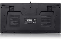 Adesso AKB-110B Mini Keyboard - PS/2, USB - 87 Keys - Black