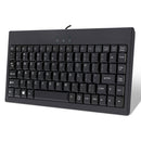 Adesso AKB-110B EasyTouch Mini Keyboard - PS/2, USB - 87 Keys - Black