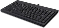 Adesso AKB-110B Mini Keyboard - PS/2, USB - 87 Keys - Black