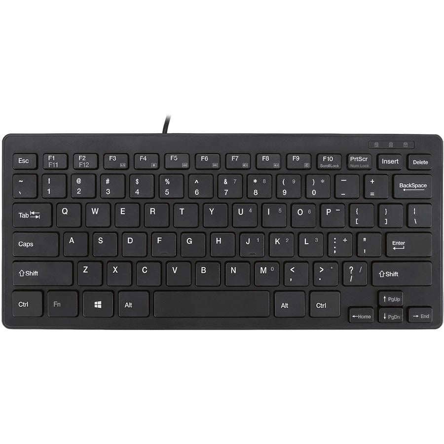 Adesso AKB-111UB SlimTouch Mini Keyboard - USB - 78 Key(s) - Black
