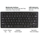 Adesso AKB-111UB SlimTouch Mini Keyboard - USB - 78 Key(s) - Black