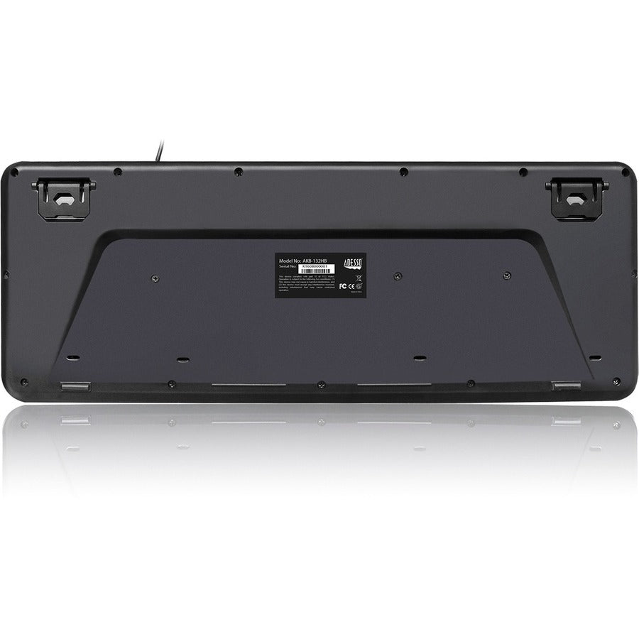 Adesso AKB-132HB Multimedia Desktop Keyboard with 3-Port USB Hub