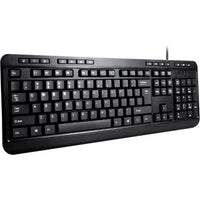 Adesso AKB-132PB AKB-132 Multimedia Desktop Keyboard - Black