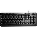 Adesso AKB-132PB Multimedia Desktop Keyboard - Cable - PS/2 - 104 Key(s)