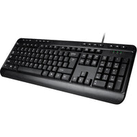 Adesso AKB-132UB Spill-Resistant Multimedia Desktop Keyboard (USB) - Cable