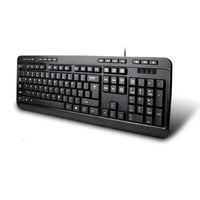 Adesso AKB-132UB Spill-Resistant Multimedia Desktop Keyboard (USB) - Cable