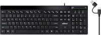 Adesso AKB-140SB Desktop Keyboard with Smart Card Reader -Full-size - 104 Key(s)