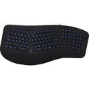 Adesso AKB-150EB Color Illuminated Ergonomic Keyboard - Black