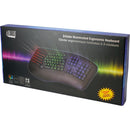 Adesso AKB-150EB Color Illuminated Ergonomic Keyboard - Black