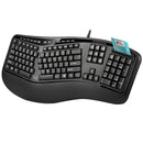 Adesso AKB-150SB-TAA Desktop Ergonomic Smart Card Reader Keyboard