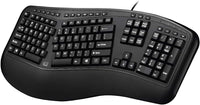 Adesso AKB-150UB Desktop Ergonomic Keyboard - Cable - USB - 105 Key(s)