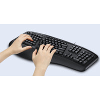 Adesso AKB-150UB Desktop Ergonomic Keyboard - 105 Key(s) - USB Interface