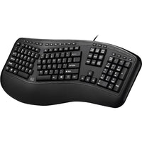 Adesso AKB-150UB Desktop Ergonomic Keyboard - 105 Key(s) - USB Interface