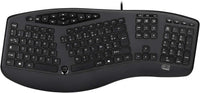 Adesso AKB-160UB TruForm Ergonomic Desktop Keyboard - Cable - Full-size - USB