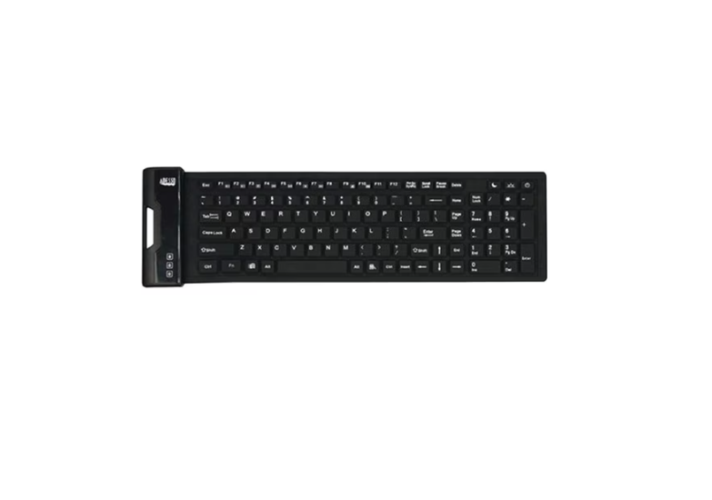 Adesso AKB-222UB Antimicrobial Waterproof Flex Keyboard (Compact Size) - Cable