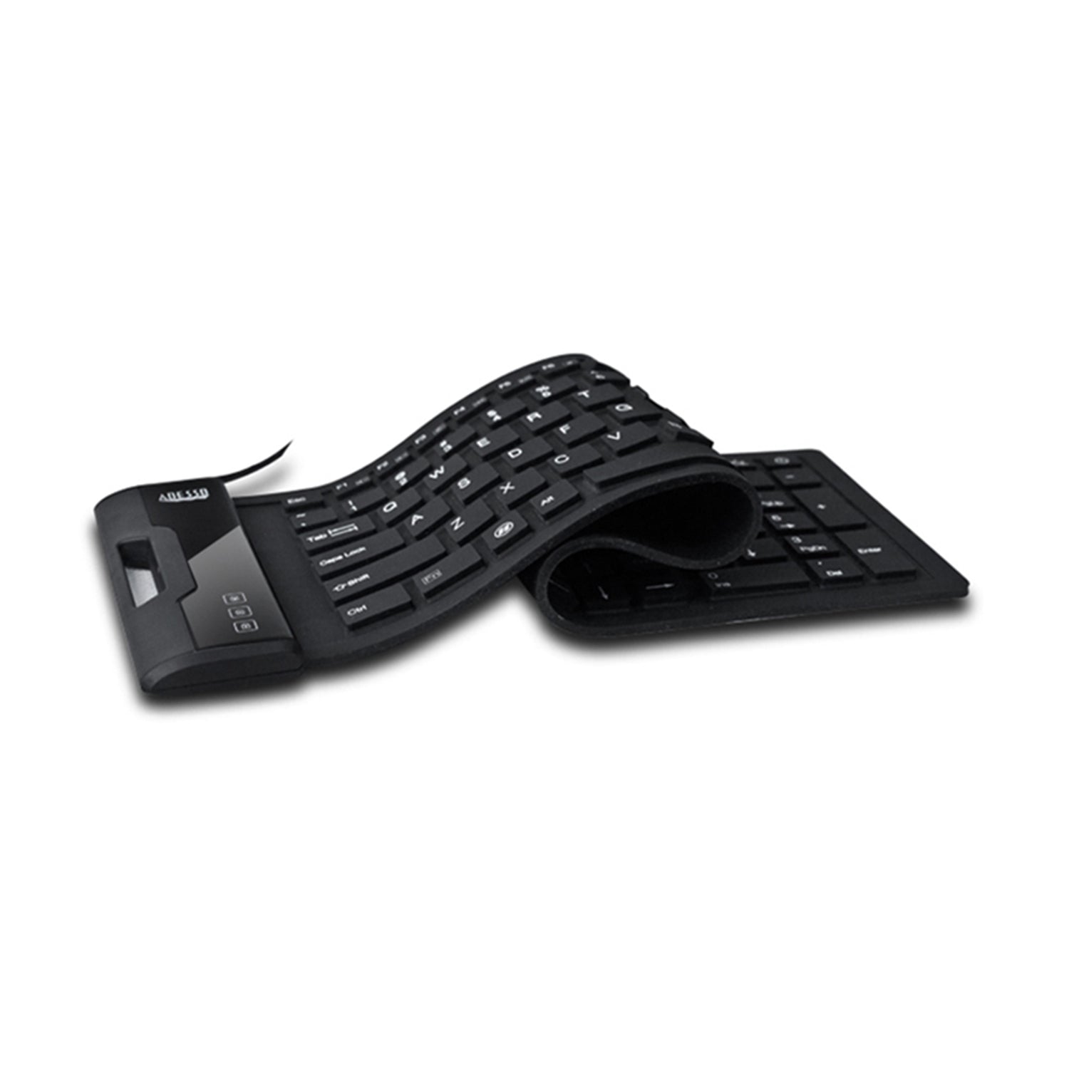 Adesso AKB-222UB Antimicrobial Waterproof Flex Keyboard (Compact Size) - Cable