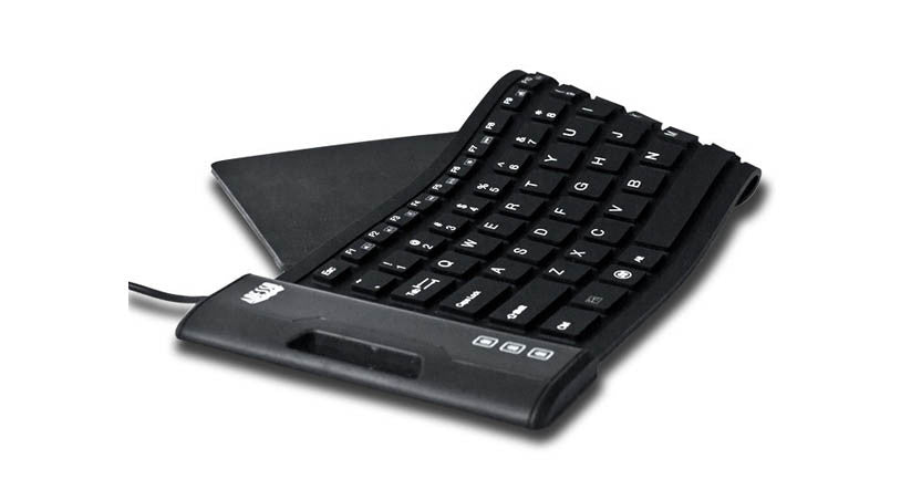 Adesso AKB-222UB Antimicrobial Waterproof Flex Keyboard (Compact Size) - Cable