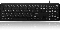 Adesso AKB-235UB SlimTouch - Keyboard - USB - US - Numeric keypad - Black