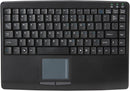 Adesso AKB-410UB Slim Touch Mini Keyboard with Built in Touchpad - USB - 88 Keys