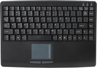 Adesso AKB-410UB Slim Touch Mini Keyboard with Built in Touchpad - USB - 88 Keys