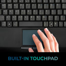 Adesso AKB-425UB 1U Rackmount Touchpad Keyboard - Cable - USB  - 104 Key(s)
