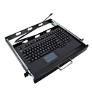 Adesso AKB-425UB-MRP Touchpad Keyboard with Rackmount - USB - 104 Key(s)