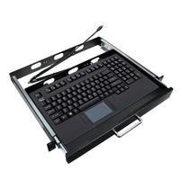 Adesso AKB-425UB-MRP Touchpad Keyboard with Rackmount - USB - 104 Key(s)