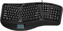 Adesso AKB-450UB Tru-Form Ergonomic Touchpad Keyboard - Full-size - 104 Key(s)