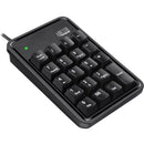 Adesso AKB-600HB 19-Key Mechanical Keypad with 3-Port USB Hub