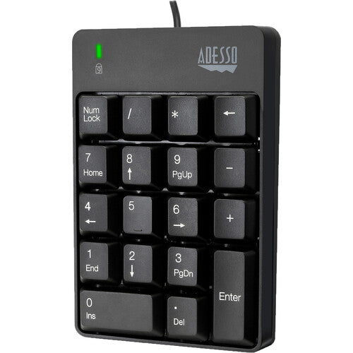 Adesso AKB-601UB USB 18-Key Numeric Keypad - Cable Connectivity - 18 Key(s)