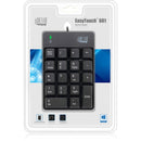 Adesso AKB-601UB USB Spill Resistant 18-Key Numeric Keypad - Black