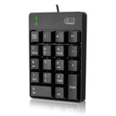 Adesso AKB-601UB USB Spill Resistant 18-Key Numeric Keypad - Black