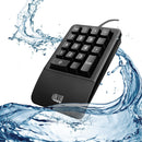 Adesso AKB-618UB Antimicrobial Waterproof Numeric Keypad with Wrist Rest Support