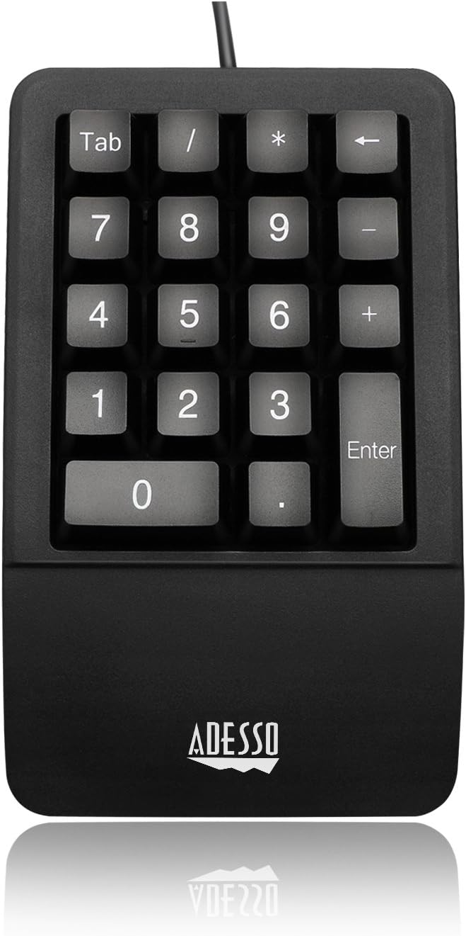 Adesso AKB-618UB EasyTouch - Numeric keypad - USB - Black