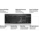 Adesso AKB-630SB-TAA EasyTouch 630SB-TAA - Smart Card Reader Keyboard