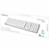 Adesso AKB-680UW Multi-OS Illuminated Mechanical Keyboard - 104 Keys