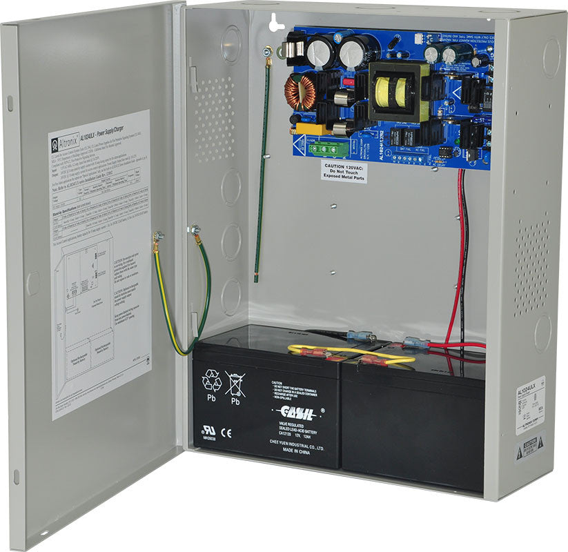 Altronix AL1024ULX Power Supply Charger, Single Fused Output, 24VDC at 10A