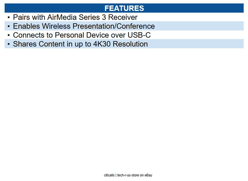 Crestron AM-TX3-100 Airmedia Series 3 Connect Adapter