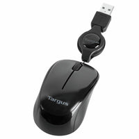 Targus AMU75US Compact Laptop Mouse - Optical - USB - Black, Gray